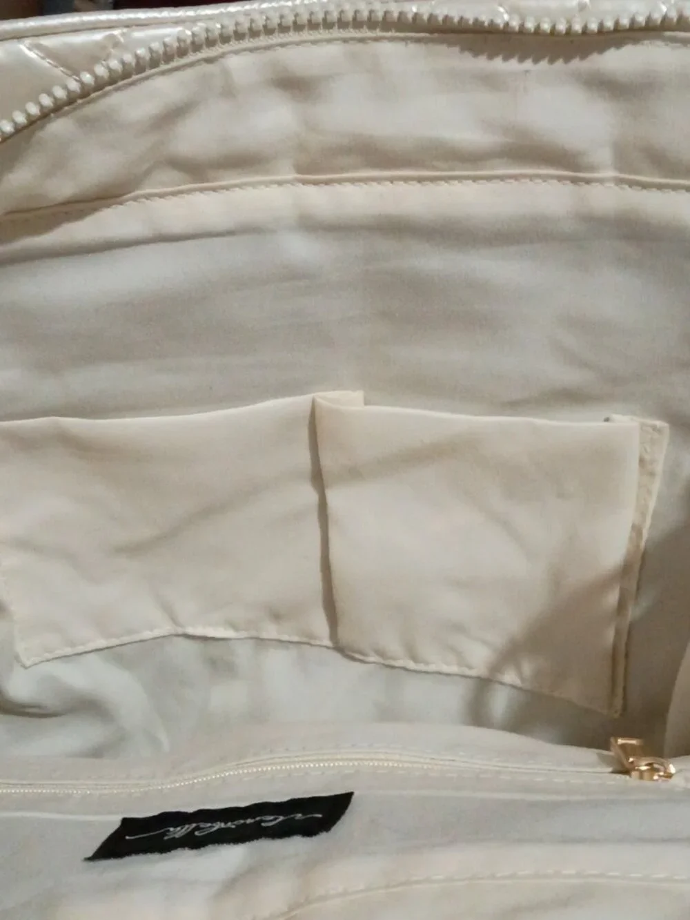Lemonbella Jennifer Quilted Pickleball Tote Handbag Diamond Pearl New with Tags - Picture 14 of 16